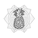 Pineapple tattoo design idea