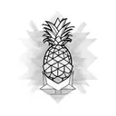 Pineapple tattoo design idea