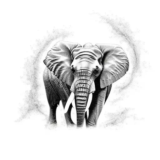 Elephant Upper Arm Tattoo - Majestic and Meaningful