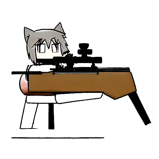 Wolf looked at trough snipers rifle croshair tattoo design idea