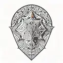 fire coming tattoo design idea