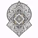 fire coming tattoo design idea