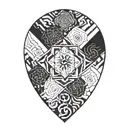 fire coming tattoo design idea