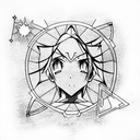 anime tattoo design idea