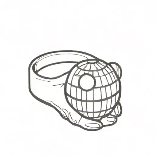 death star ring finger tattoo tattoo design idea