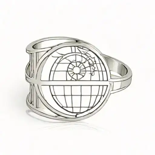 death star ring tattoo tattoo design idea