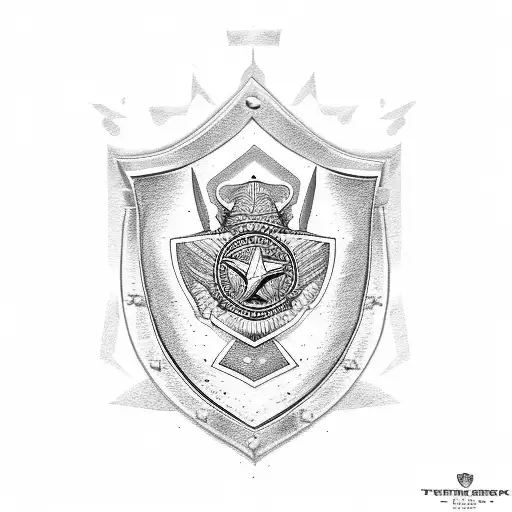 Military Police Crest tattoo design idea