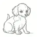 penguin toy poodle tattoo design idea