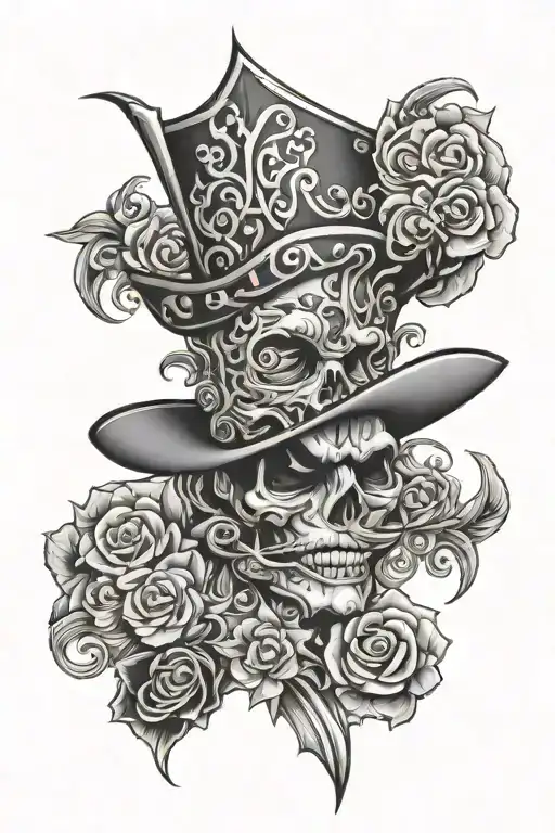 helluva boss blitzo tattoo design idea