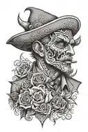 helluva boss blitzo tattoo design idea