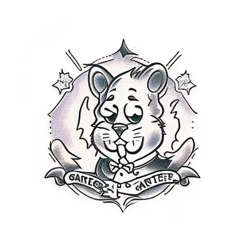 garfield tattoo design idea