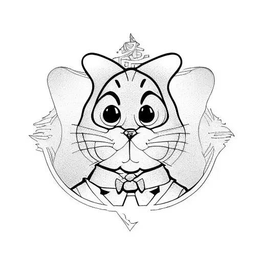 garfield tattoo design idea