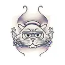 garfield tattoo design idea