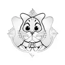 garfield tattoo design idea