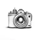 Camera doodle tattoo design idea