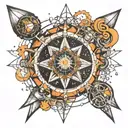 quantum physics themed tattoo tattoo design idea