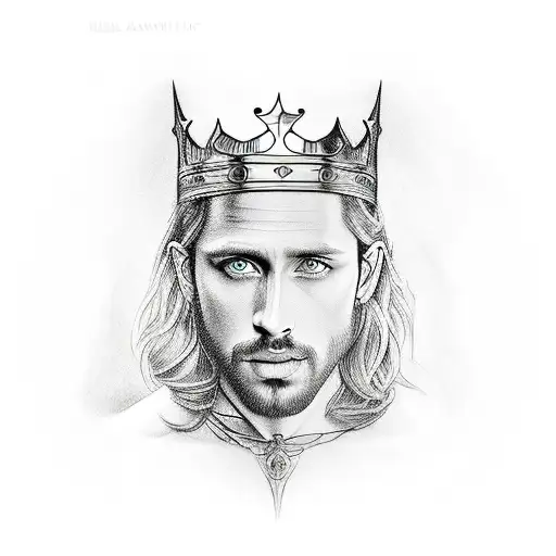 king arthur tattoo design idea