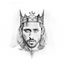 king arthur tattoo design idea