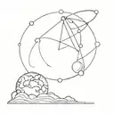 fate and destiny planetary tattoo design idea