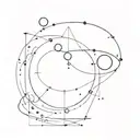 fate and destiny planetary tattoo design idea