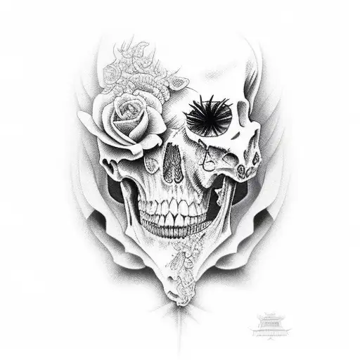 death with shades tattoo design idea