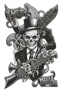 mafia tattoo design idea
