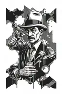 mafia tattoo design idea