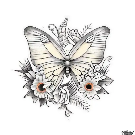 Butterfly's , tulips, sunflowers, Lilly of the vally, constellations,  tattoo design idea
