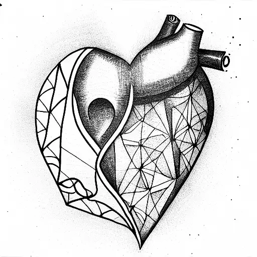Crying Heart tattoo design idea
