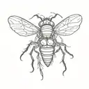 Sun Bleached Flies  tattoo design idea