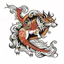 amaterasu tattoo design idea