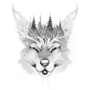 forest m tattoo design idea