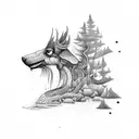 forest m tattoo design idea