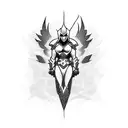 old  DC  hero  tattoo design idea