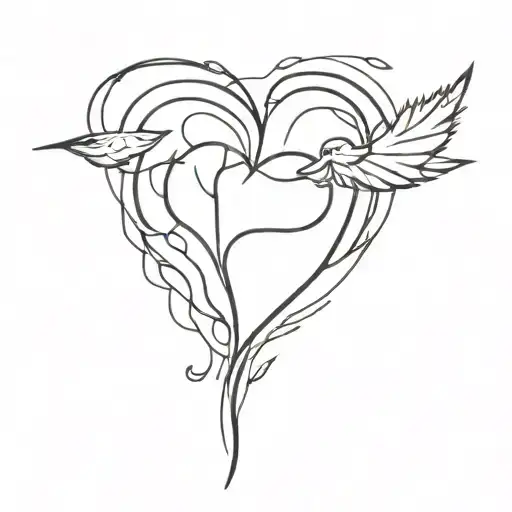 enduring a heartbreak   tattoo design idea