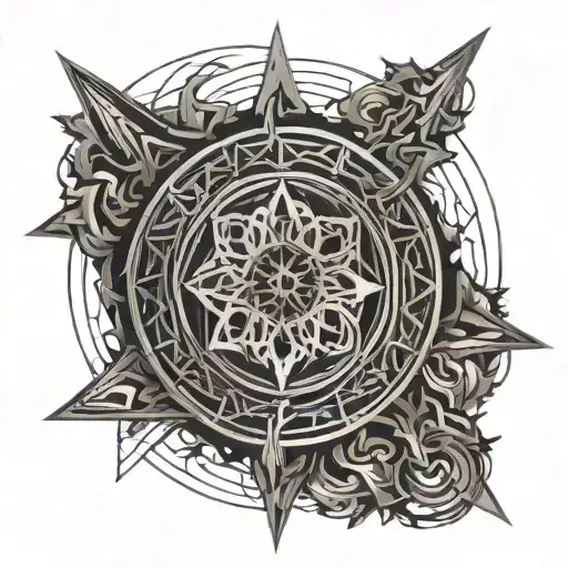 brand of sacrifice berserk symbol tattoo design idea