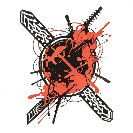 brand of sacrifice berserk symbol tattoo design idea