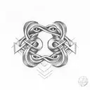 Infinity Symbol small tattoo design idea