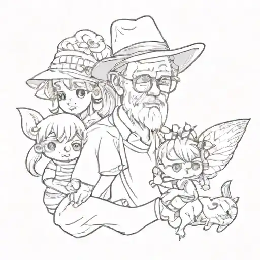 Something to represent grandkids but without using people  tattoo design idea