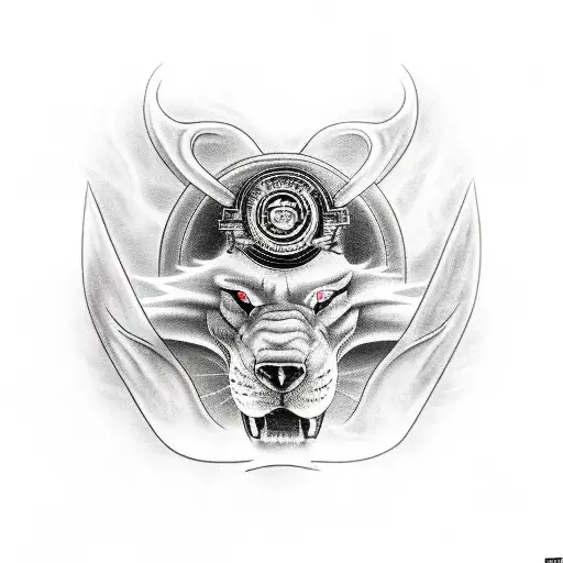 dodge charger with lightning tattoo design idea