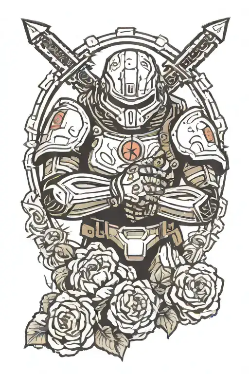 DOOM slayer tattoo design idea