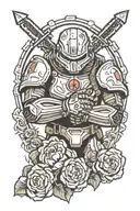 DOOM slayer tattoo design idea