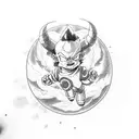 avatar the last Airbender bender dragon ball z pokemon mashup tattoo design idea