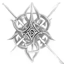 Far cry 3 tattoo, celtic trinity as center, incorporate jetski, baseball, soccer, martial arts tattoo design idea