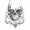 memento Mori reaper tattoo design idea