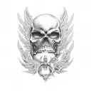 memento Mori reaper tattoo design idea