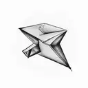 paper airplane  tattoo design idea