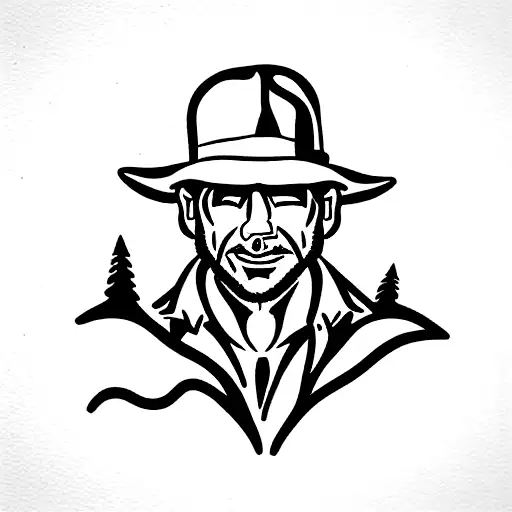 Indiana Jones  tattoo design idea