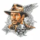 Indiana Jones tattoo design idea