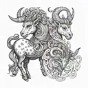 Wife and Father capricorn and taurus. Children are Virgo, Aries and Capricorn. tattoo design idea